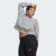 adidas Adicolor Essentials US Women\'s Blue Crew | (Plus Lifestyle Sweatshirt Size) - | adidas