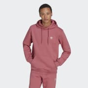 adidas Trefoil Essentials Hoodie - Pink | Men\'s Lifestyle | adidas US
