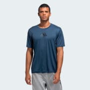 Adidas front online back tee