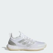 Adidas Women s Adizero Ubersonic 4.1 Tennis Shoes Size 8 White Silver Grey