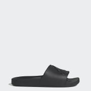 Black gold adidas slides hotsell