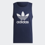 Adidas trefoil tank mens deals