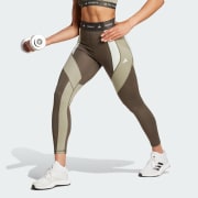 adidas Techfit 7 8 Colorblock Leggings Green Free Shipping with adiClub adidas US