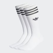 adidas Solid Crew Sokken 3 Paar Wit adidas Offici le Shop