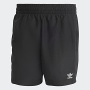 adidas Men s Swim Adicolor Essentials Solid Swim Shorts Black Free Shipping with adiClub adidas US