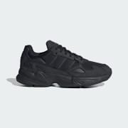 Adidas originals falcon sneaker in black and white hot sale