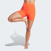 adidas Yoga Studio Five-Inch Short Leggings - Brown