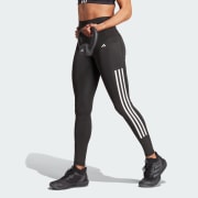 adidas Women's Vibrant Printed 3-Stripes Leggings, Black/Multicolor, Medium  at  Women's Clothing store