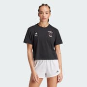 アディダス Les Mills For A Fitter Planet グラフィック半袖Tシャツ - ブラック | アディダス ジャパン
