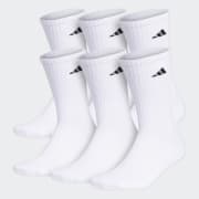 adidas Athletic Cushioned Crew Socks 6 Pairs XL Grey Free Shipping with adiClub adidas US