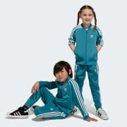 ADIDAS Junior - Ensemble de survêtement - turquoise et noir Taille 3/4 ans  Couleur Turquoise