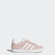 Girls Gazelle Icey Pink and Cloud White Shoes adidas UK