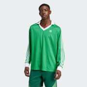 Adidas originals adicolor long sleeve football jersey in white top