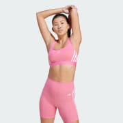 adidas Performance Adidas Powerreact Training Medium-support 3-stripes Bra  – bras – shop at Booztlet