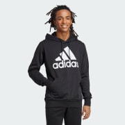 Adidas essentials black hoodie hotsell