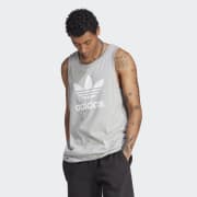 adidas Adicolor Classics Trefoil Tank Top - Black | Men's 