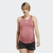 White Fitted Maternity Tank Top