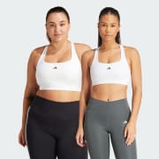 Buy adidas Womens Powerimpact Techfit Medium-Support Sports Bra  Carbon/Pulse Lilac