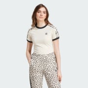 adidas Leopard 3 Streifen T Shirt WeiB adidas Deutschland