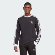 Adidas three stripe long sleeve store