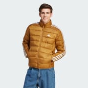 adidas Essentials 3 Stripes Light Down Jacket Black adidas T rkiye