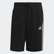 adidas Essentials Fleece 3-Stripes Shorts - Grey | Men's Lifestyle | adidas  US