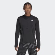 adidas Own the Run 1/2-Zip Tee - Black | Men's Running | adidas US