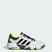 Adidas men's solematch bounce tennis shoes white and core black hot sale