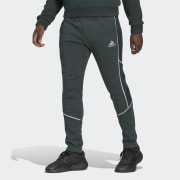 adidas Essentials Reflect-in-the-Dark Fleece Pants - Green | Men's