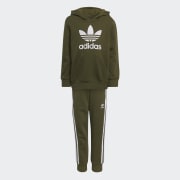 adidas Adicolor Hoodie Set Green Kids Lifestyle adidas US