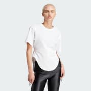 Adidas curved hem t shirt new arrivals