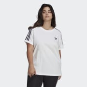 adidas Adicolor Classics 3-Stripes Tee (Plus Size) - White, Women's  Lifestyle