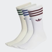Adidas solid crew socks 3 pairs sale