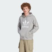 Adidas originals trefoil sweatshirt grey discount