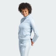 adidas Primegreen Essentials Warm-Up Slim 3-Stripes Track Jacket - Green, Women's Training