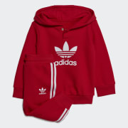 adidas Adicolor Hoodie Set - Red | Kids\' Lifestyle | adidas US