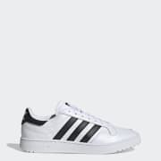 WeiBe und schwarze Team Court Schuhe adidas Deutschland