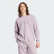 adidas ALL SZN Fleece Graphic Sweatshirt - Purple | Men's 