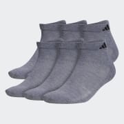 adidas Athletic Cushioned Low Socks 6 Pairs - White, 101641