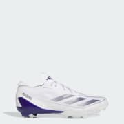 Purple and white adidas football cleats online