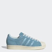 Adidas superstar azules gamuza sale
