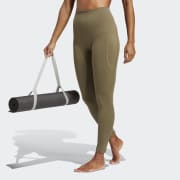 Navy adidas Womens Yoga Studio 7/8 Leggings - Get The Label