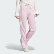 Pink Adidas pants, Shiny-wear