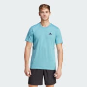 adidas Train Essentials Feelready Logo Training Tee - Blue | Men's Training  | adidas US