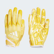 White and gold adidas football gloves hot sale