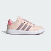 Adidas Grand Court Lifestyle Tennis Lace-Up Youth's Shoes (Clear Pink/Bliss  Pink)