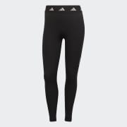 Plain black adidas leggings sales