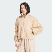 Green adidas bomber jacket womens hot sale