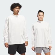 Adidas Basketball Long Sleeve Tee Unisex Grey One Mel M