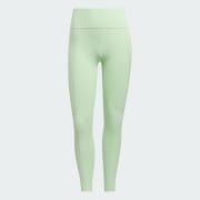 adidas All Me Textured 7 8 Leggings Green Women s Training